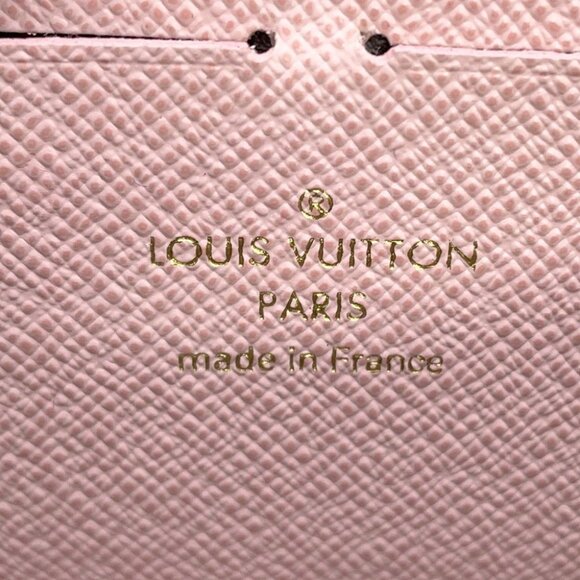 LOUIS VUITTON Portefeuille Clemence Monogram Rose Ballerine M61298 - Picture 7 of 13